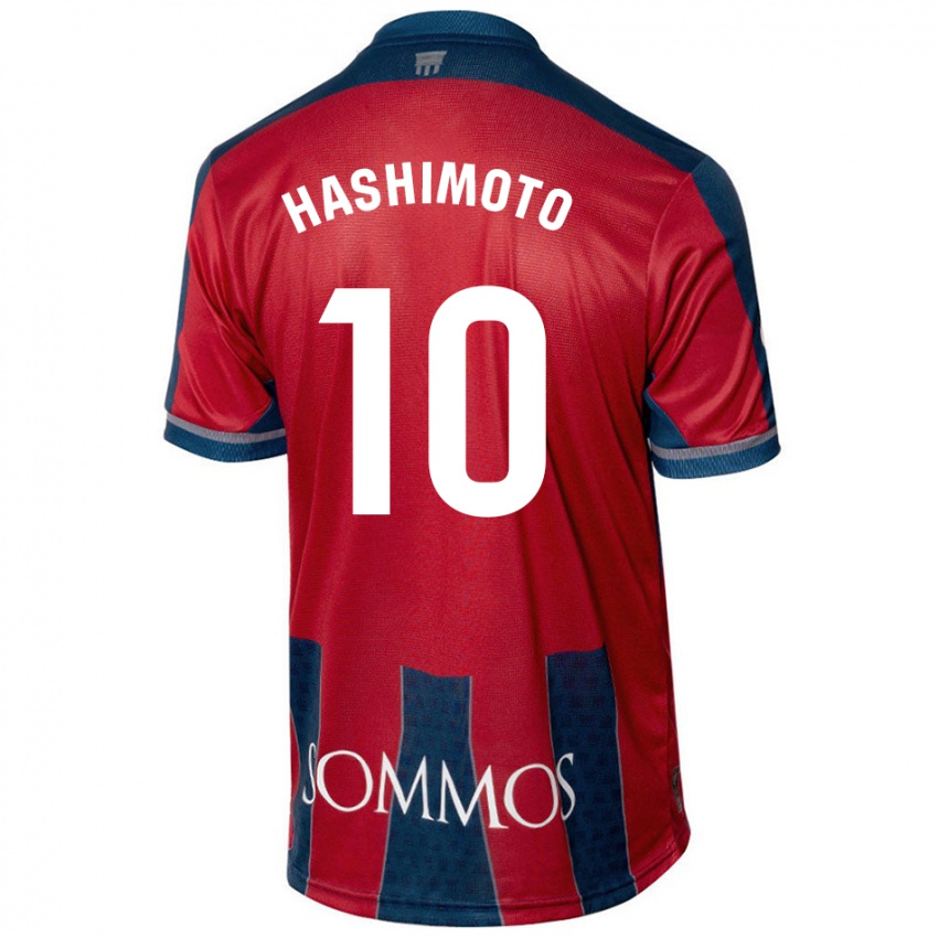 Dámské Kento Hashimoto #10 Červená Modrá Domů Hráčské Dresy 2024/25 Dres