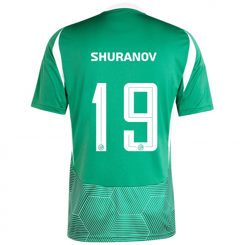 Dámské Erik Shuranov #19 Zelená Bílá Domů Hráčské Dresy 2024/25 Dres