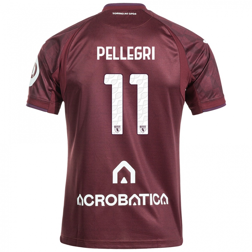 Dámské Pietro Pellegri #11 Kaštanově Bílá Domů Hráčské Dresy 2024/25 Dres