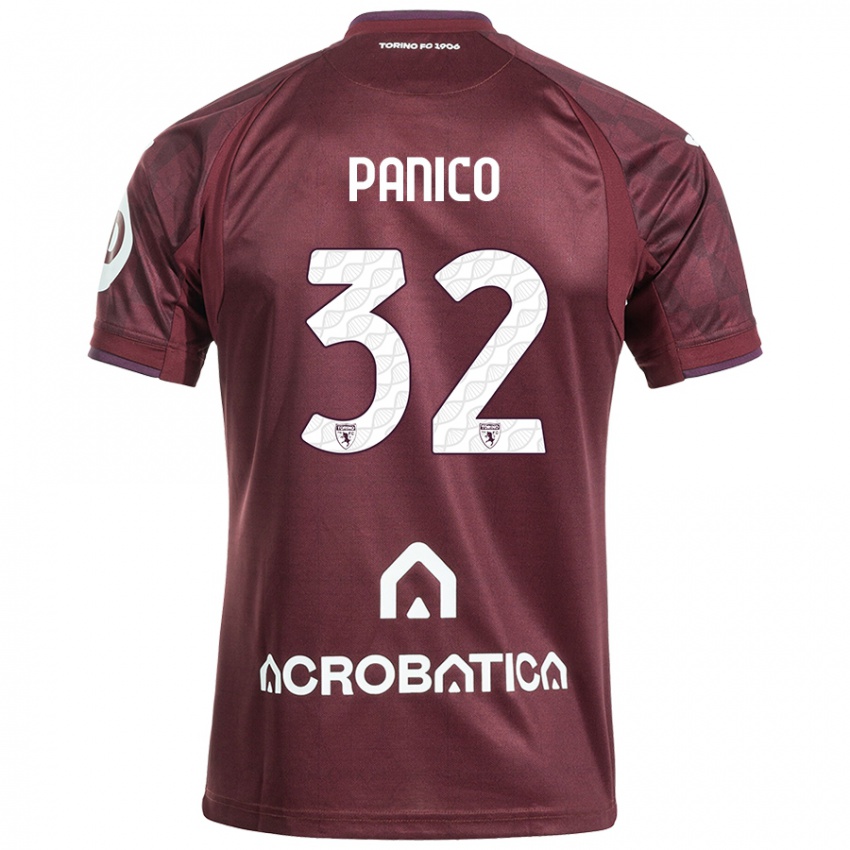 Dámské Patrizia Panico #32 Kaštanově Bílá Domů Hráčské Dresy 2024/25 Dres