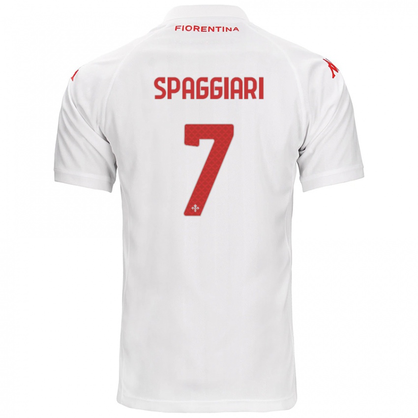 Dámské Riccardo Spaggiari #7 Bílý Daleko Hráčské Dresy 2024/25 Dres