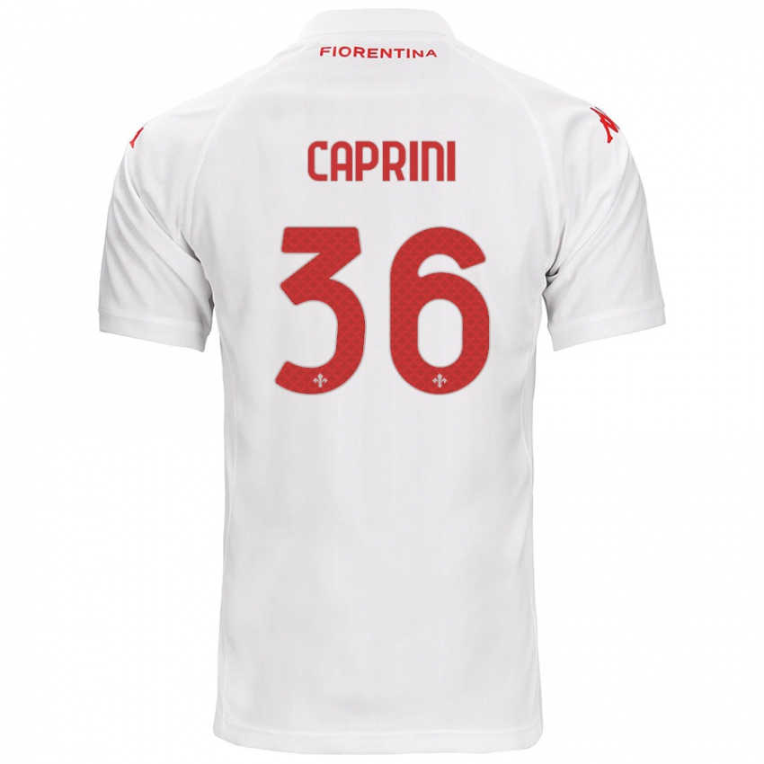 Dámské Maat Daniel Caprini #36 Bílý Daleko Hráčské Dresy 2024/25 Dres