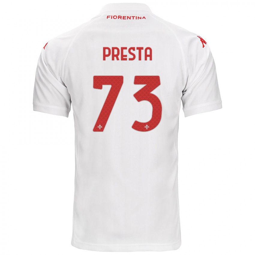 Dámské Francesco Presta #73 Bílý Daleko Hráčské Dresy 2024/25 Dres