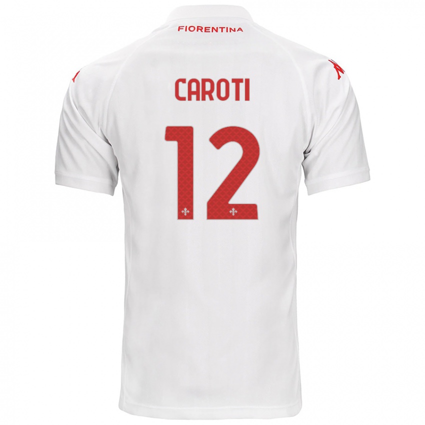 Dámské Filippo Caroti #12 Bílý Daleko Hráčské Dresy 2024/25 Dres