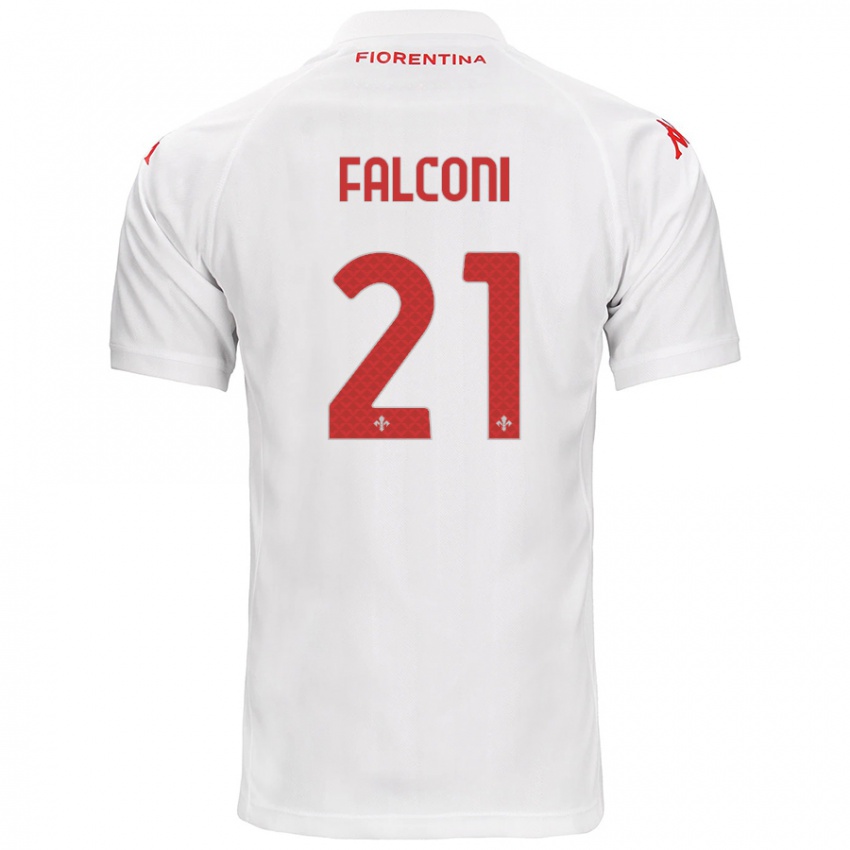 Dámské Niccolo Falconi #21 Bílý Daleko Hráčské Dresy 2024/25 Dres