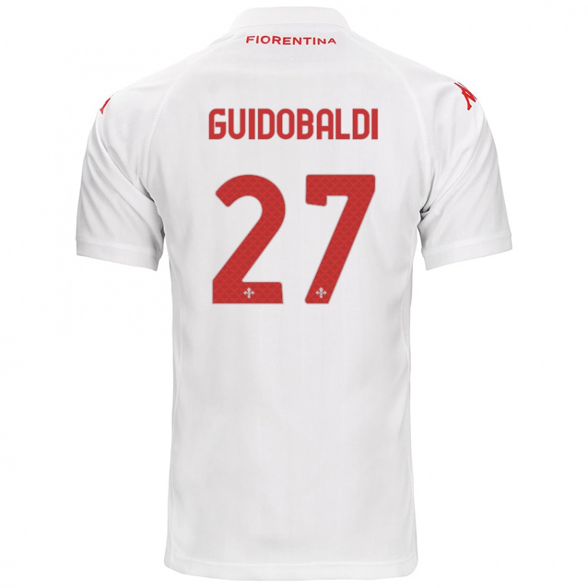 Dámské Filippo Guidobaldi #27 Bílý Daleko Hráčské Dresy 2024/25 Dres