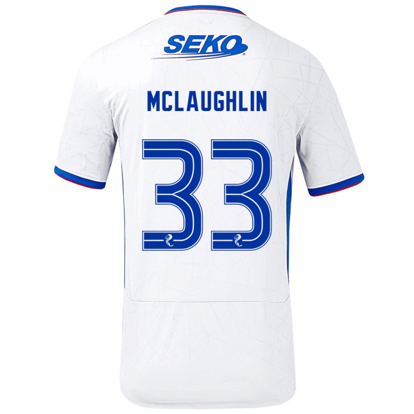 Dámské Jon Mclaughlin #33 Bílá Modrá Daleko Hráčské Dresy 2024/25 Dres