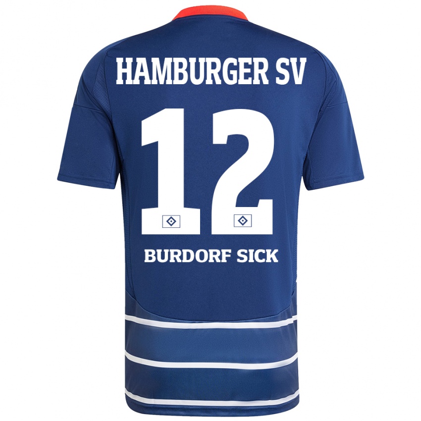 Dámské Emma Burdorf-Sick #12 Tmavě Modrá Daleko Hráčské Dresy 2024/25 Dres