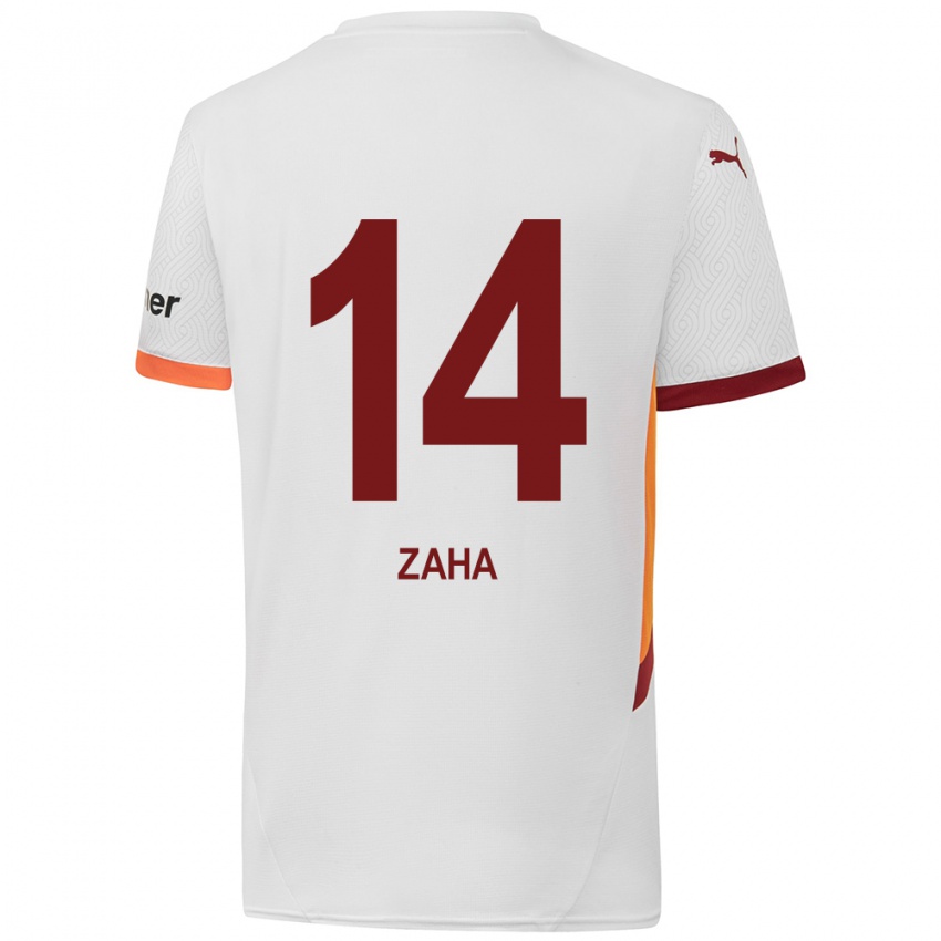 Dámské Wilfried Zaha #14 Bílá Žlutá Červená Daleko Hráčské Dresy 2024/25 Dres