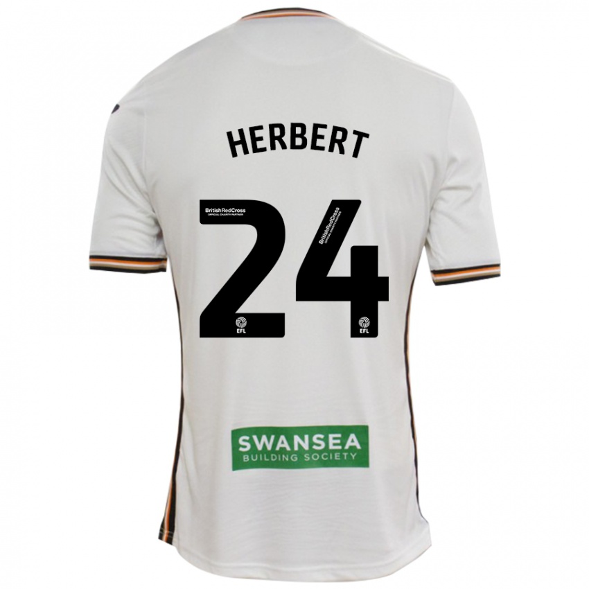 Dětské Chelsea Herbert #24 Bílý Domů Hráčské Dresy 2024/25 Dres