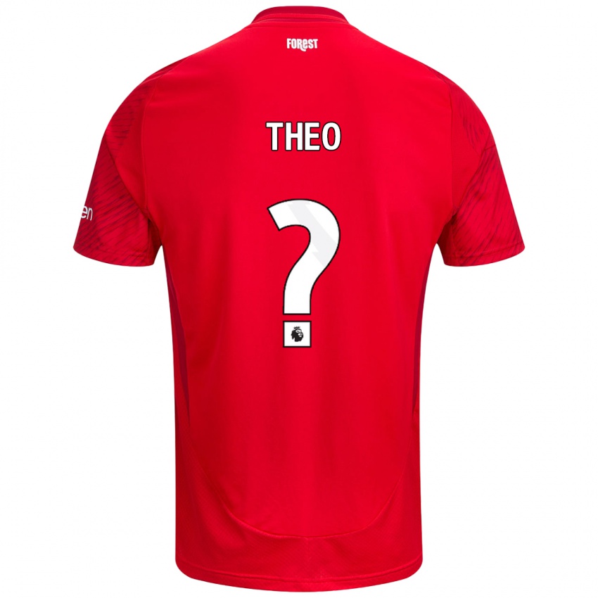 Dětské Theo Robinson #0 Červená Bílá Domů Hráčské Dresy 2024/25 Dres