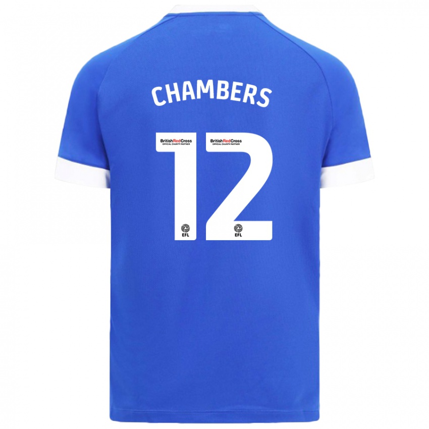 Dětské Calum Chambers #12 Nebesky Modrá Domů Hráčské Dresy 2024/25 Dres