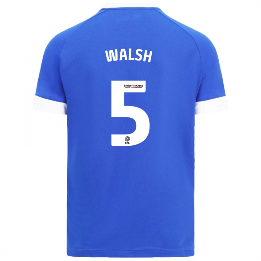 Dětské Siobhan Walsh #5 Nebesky Modrá Domů Hráčské Dresy 2024/25 Dres