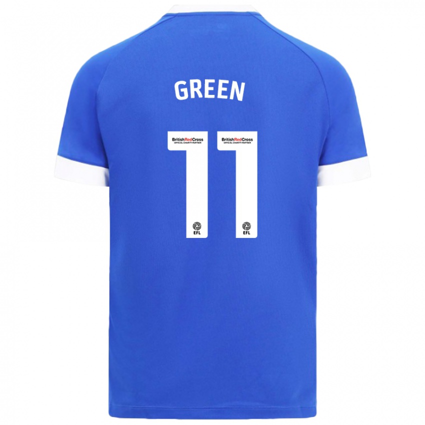 Dětské Danielle Green #11 Nebesky Modrá Domů Hráčské Dresy 2024/25 Dres