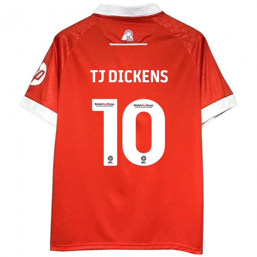 Dětské Tonicha Tj Dickens #10 Červená Bílá Domů Hráčské Dresy 2024/25 Dres