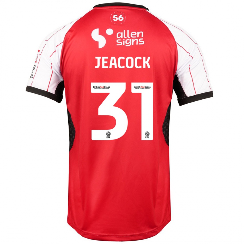 Dětské Zach Jeacock #31 Bílý Domů Hráčské Dresy 2024/25 Dres