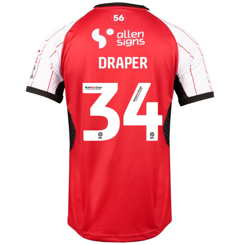 Dětské Freddie Draper #34 Bílý Domů Hráčské Dresy 2024/25 Dres