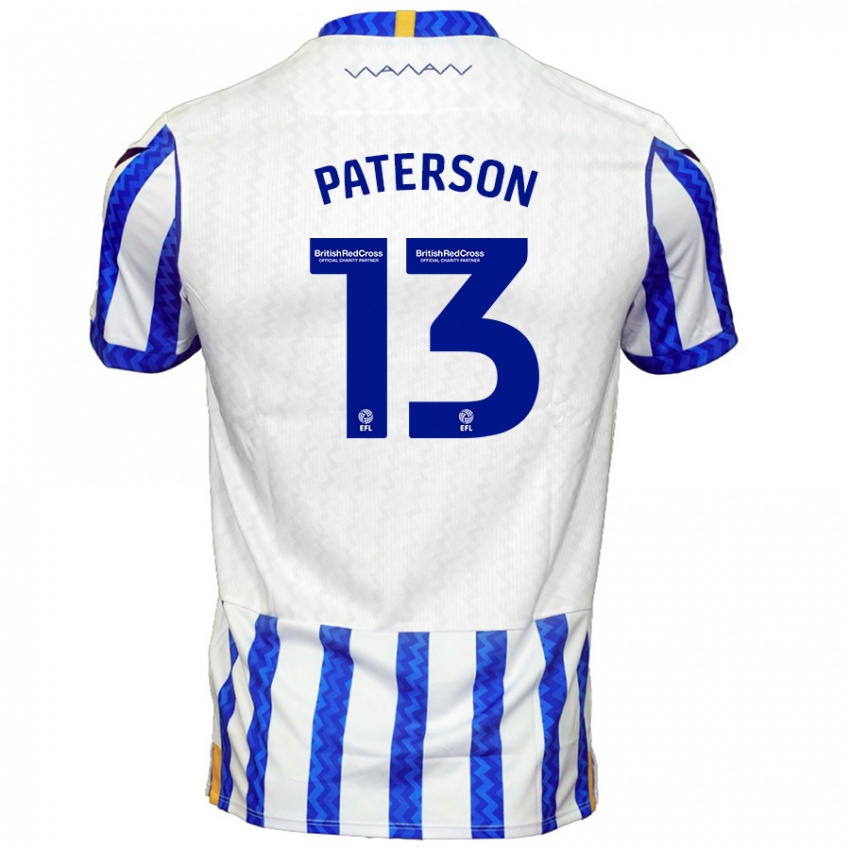 Dětské Callum Paterson #13 Modrá Bílá Domů Hráčské Dresy 2024/25 Dres