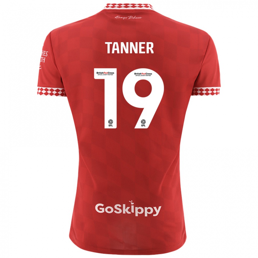 Dětské George Tanner #19 Červený Domů Hráčské Dresy 2024/25 Dres