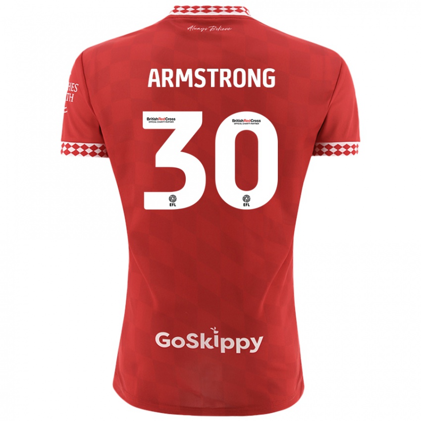 Dětské Sinclair Armstrong #30 Červený Domů Hráčské Dresy 2024/25 Dres