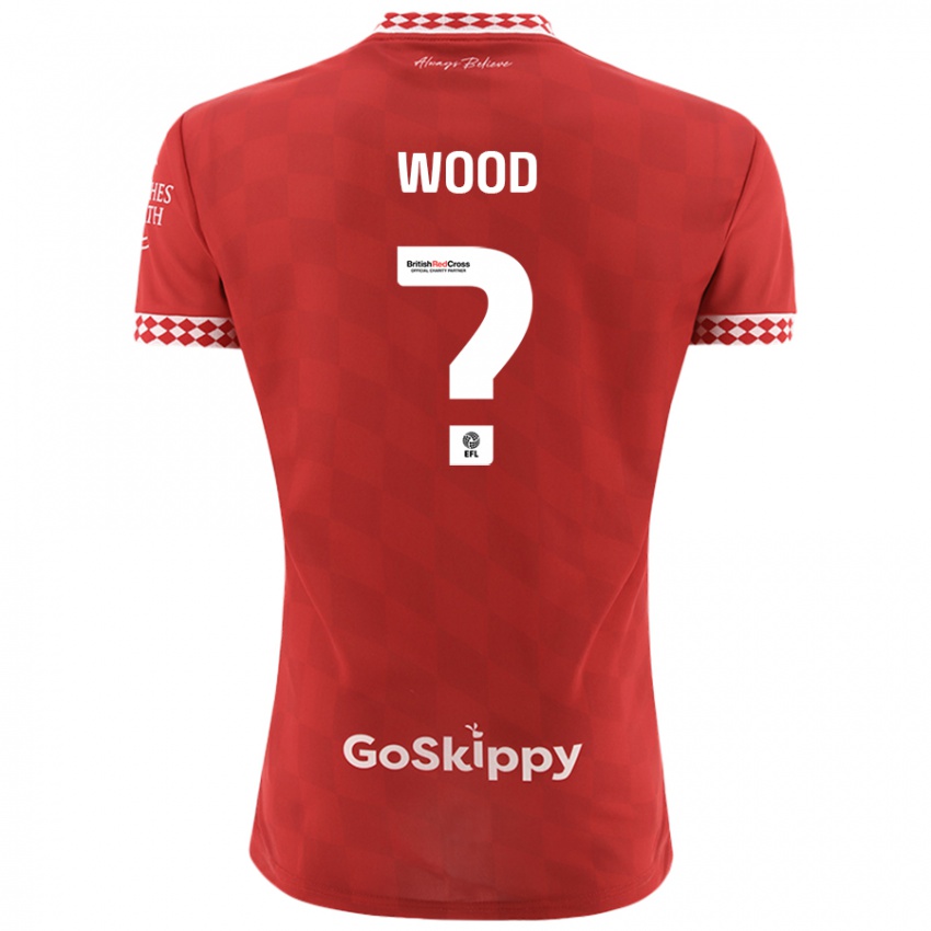 Dětské Callum Wood #0 Červený Domů Hráčské Dresy 2024/25 Dres