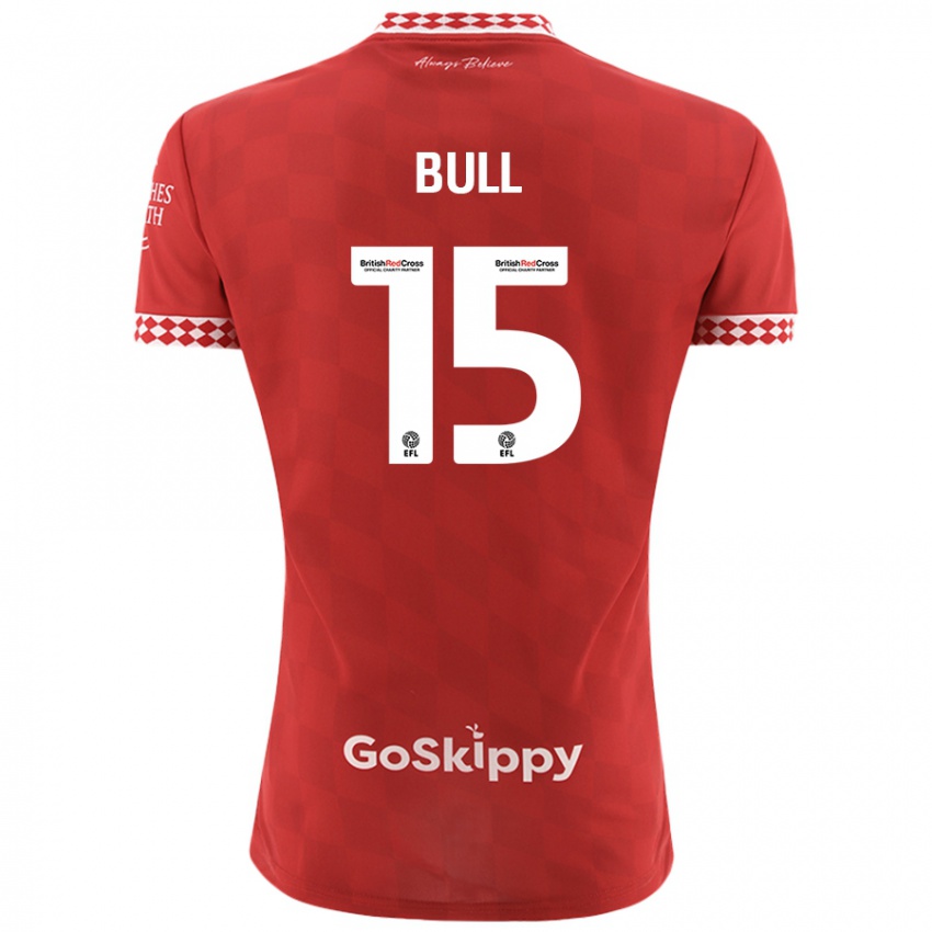 Dětské Jasmine Bull #15 Červený Domů Hráčské Dresy 2024/25 Dres