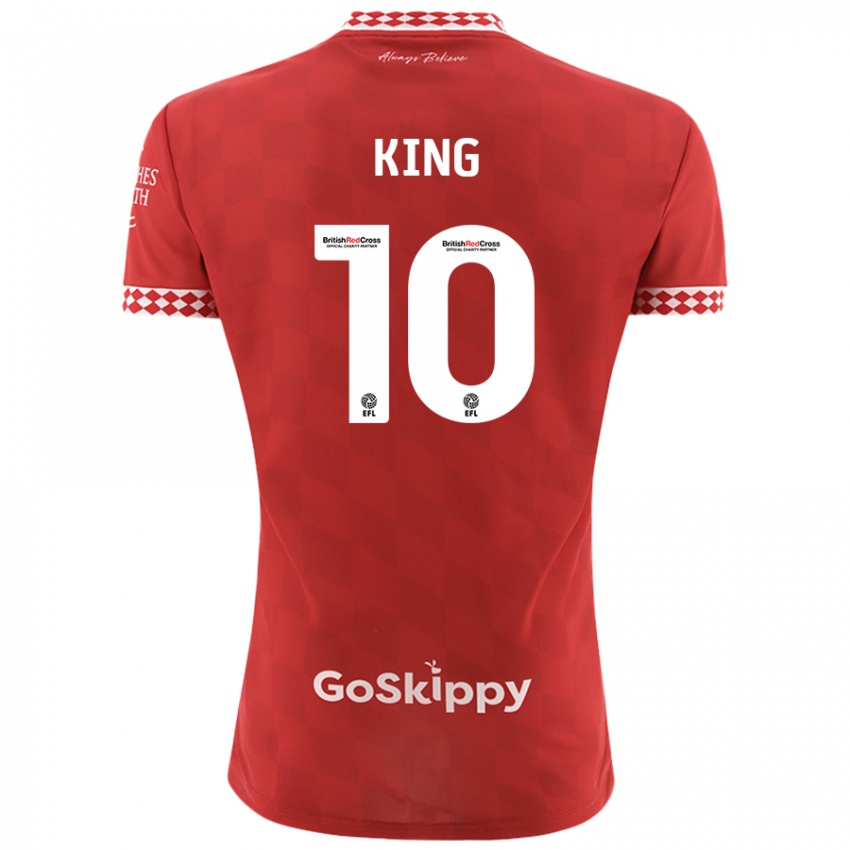 Dětské Andy King #10 Červený Domů Hráčské Dresy 2024/25 Dres