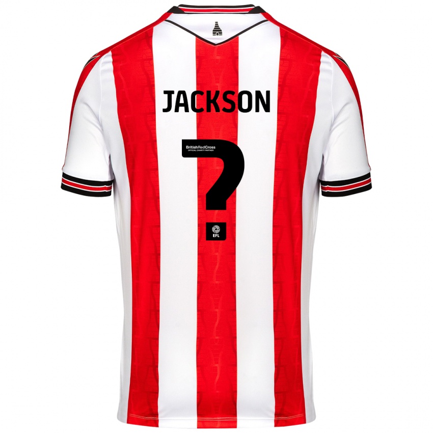 Dětské Jackson Kelly #0 Červená Bílá Domů Hráčské Dresy 2024/25 Dres