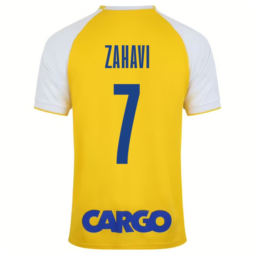 Dětské Eran Zahavi #7 Žlutá Bílá Domů Hráčské Dresy 2024/25 Dres