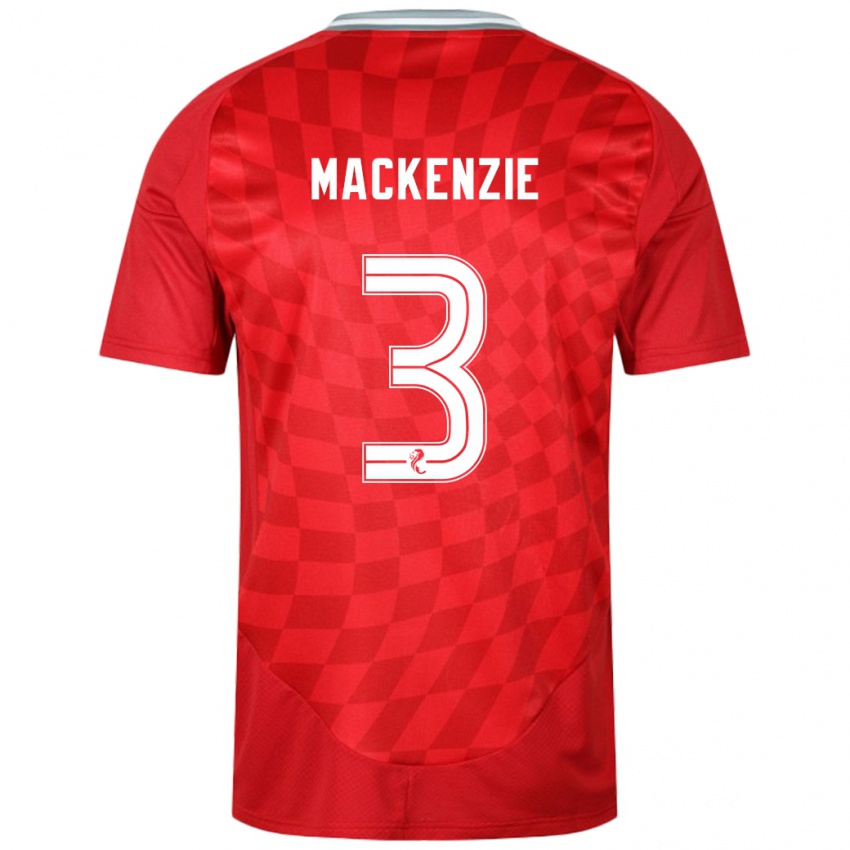 Dětské Jack Mackenzie #3 Červený Domů Hráčské Dresy 2024/25 Dres