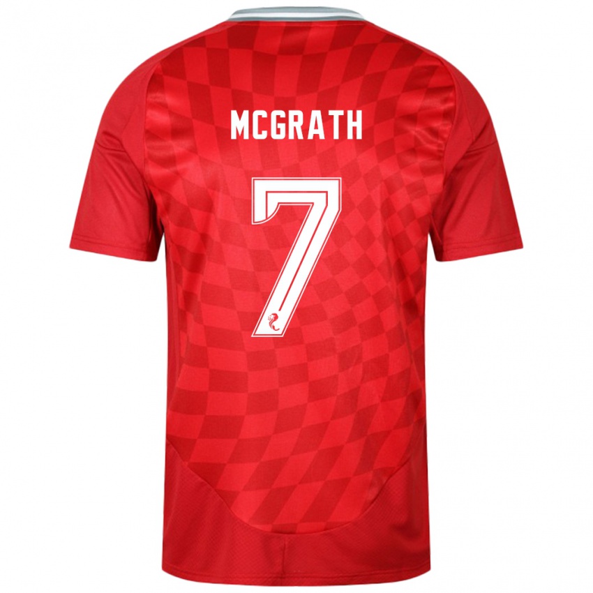 Dětské Jamie Mcgrath #7 Červený Domů Hráčské Dresy 2024/25 Dres