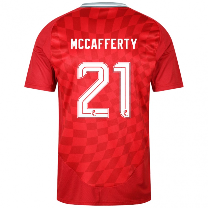 Dětské Eirinn Mccafferty #21 Červený Domů Hráčské Dresy 2024/25 Dres