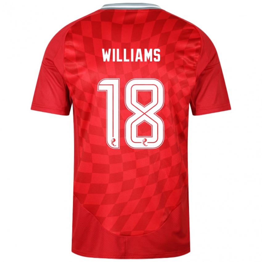 Dětské Rhys Williams #18 Červený Domů Hráčské Dresy 2024/25 Dres