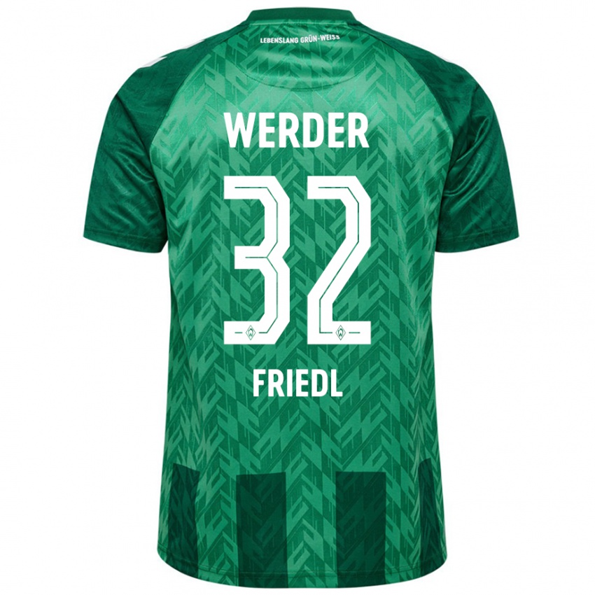 Dětské Marco Friedl #32 Zelený Domů Hráčské Dresy 2024/25 Dres