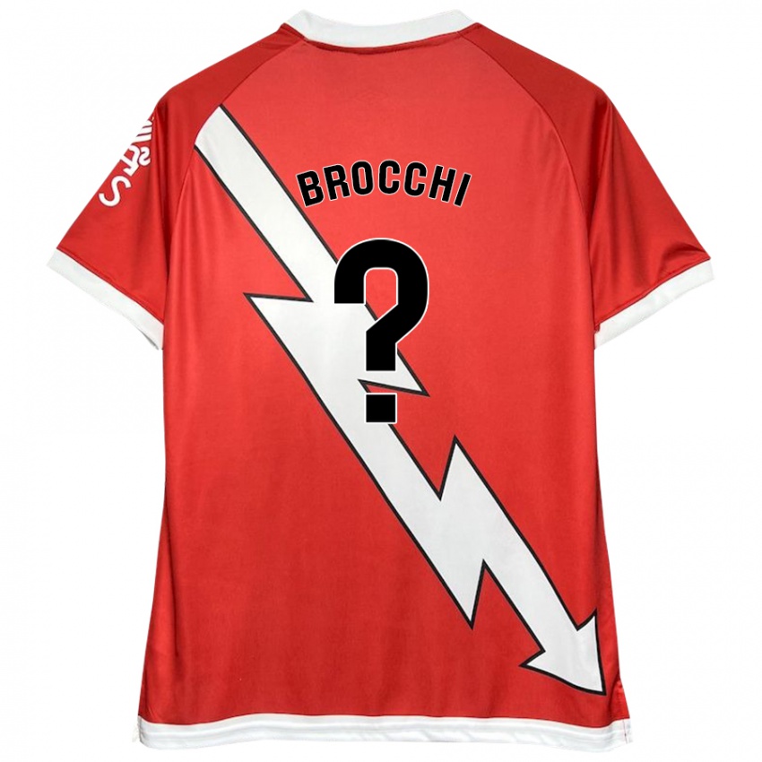 Dětské Filippo Brocchi #0 Bílá Červená Domů Hráčské Dresy 2024/25 Dres