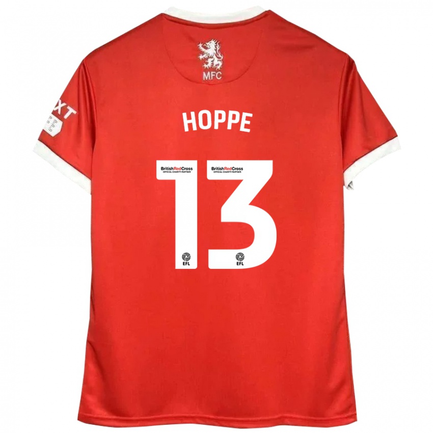 Dětské Matthew Hoppe #13 Červená Bílá Domů Hráčské Dresy 2024/25 Dres