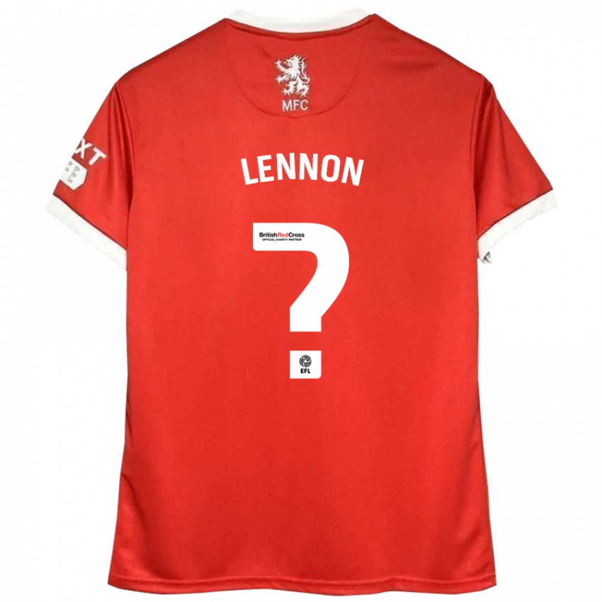 Dětské Charlie Lennon #0 Červená Bílá Domů Hráčské Dresy 2024/25 Dres