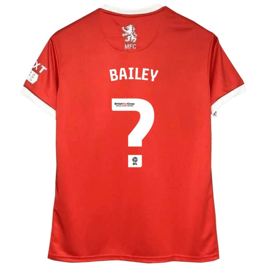 Dětské Bailey Palmer #0 Červená Bílá Domů Hráčské Dresy 2024/25 Dres