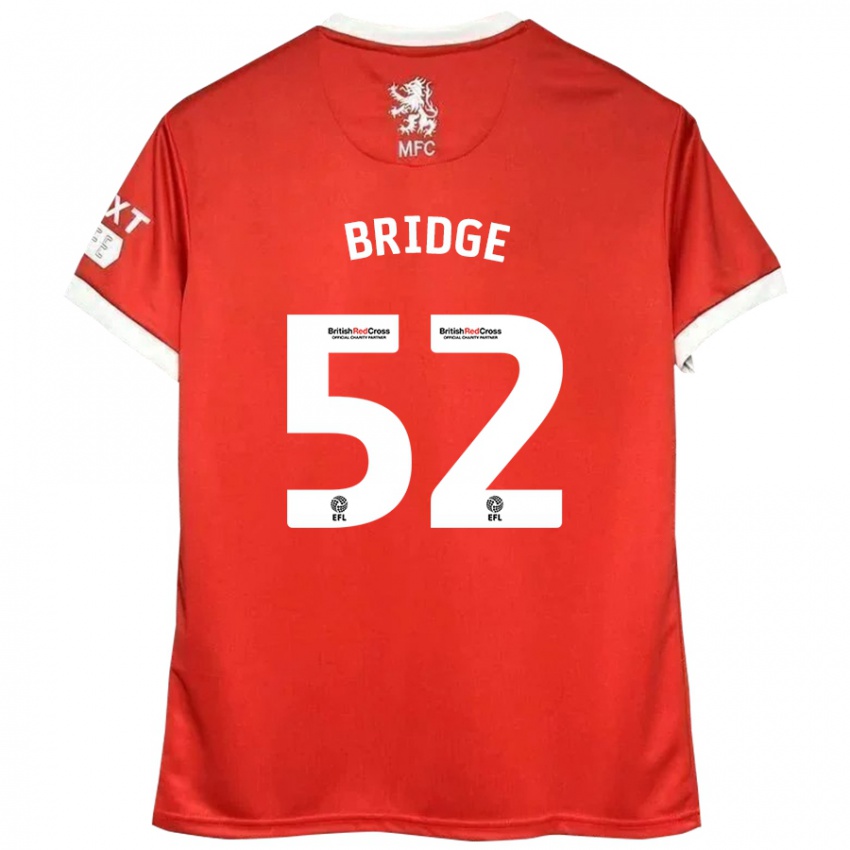 Dětské Aj Bridge #52 Červená Bílá Domů Hráčské Dresy 2024/25 Dres