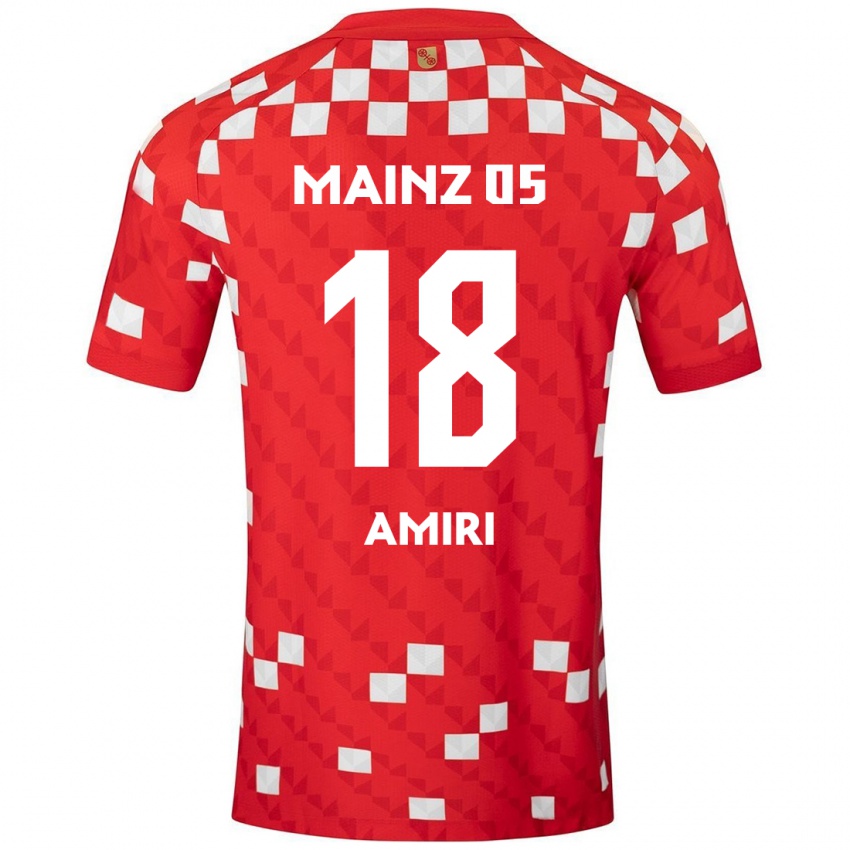 Dětské Nadiem Amiri #18 Bílá Červená Domů Hráčské Dresy 2024/25 Dres