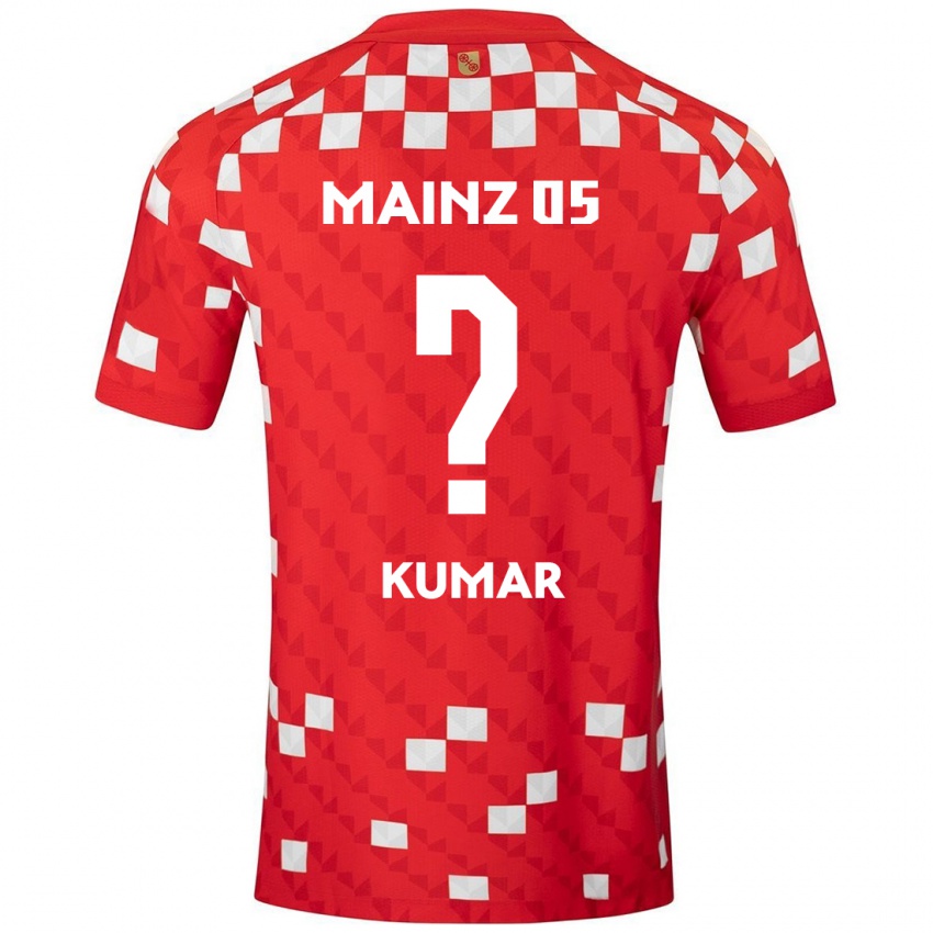 Dětské Florian Kumar #0 Bílá Červená Domů Hráčské Dresy 2024/25 Dres