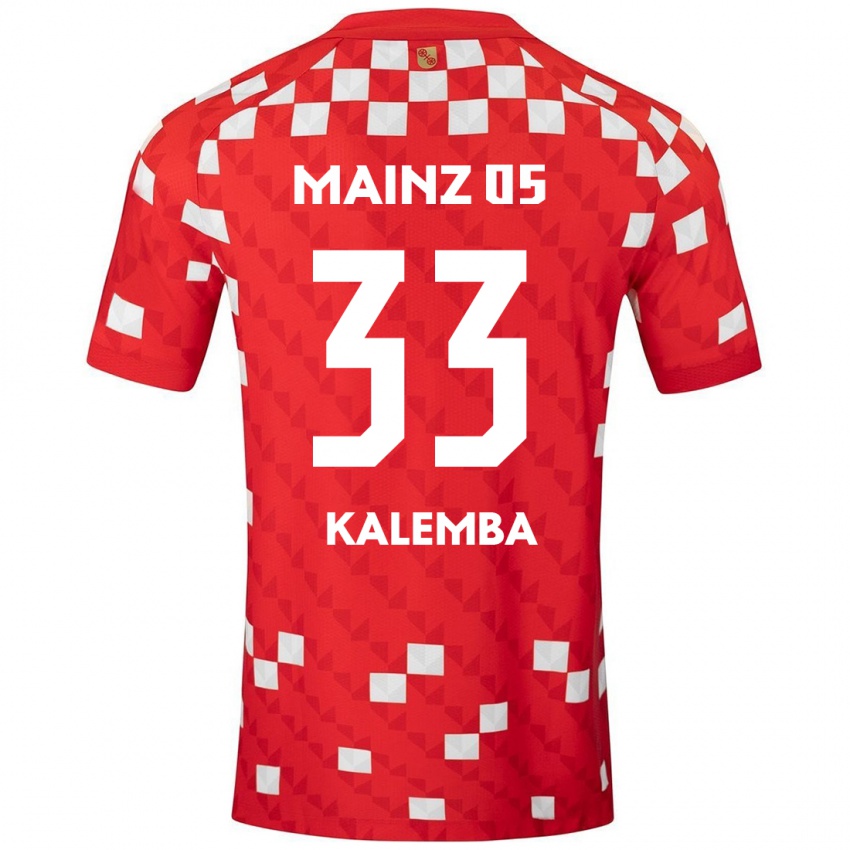 Dětské Marcel Kalemba #33 Bílá Červená Domů Hráčské Dresy 2024/25 Dres