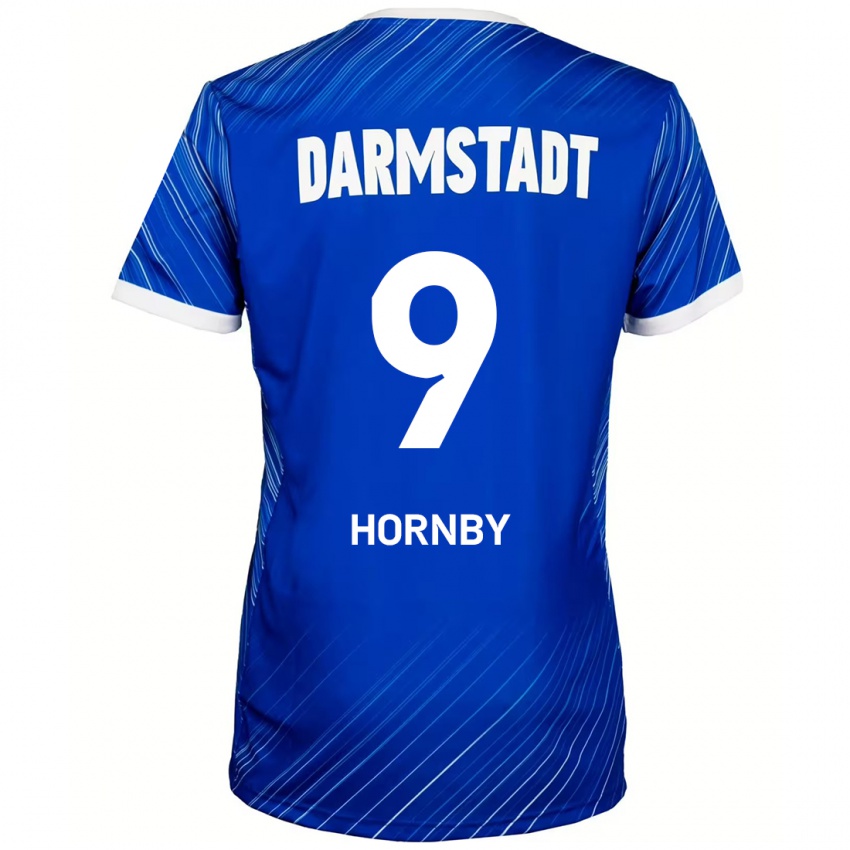 Dětské Fraser Hornby #9 Modrá Bílá Domů Hráčské Dresy 2024/25 Dres