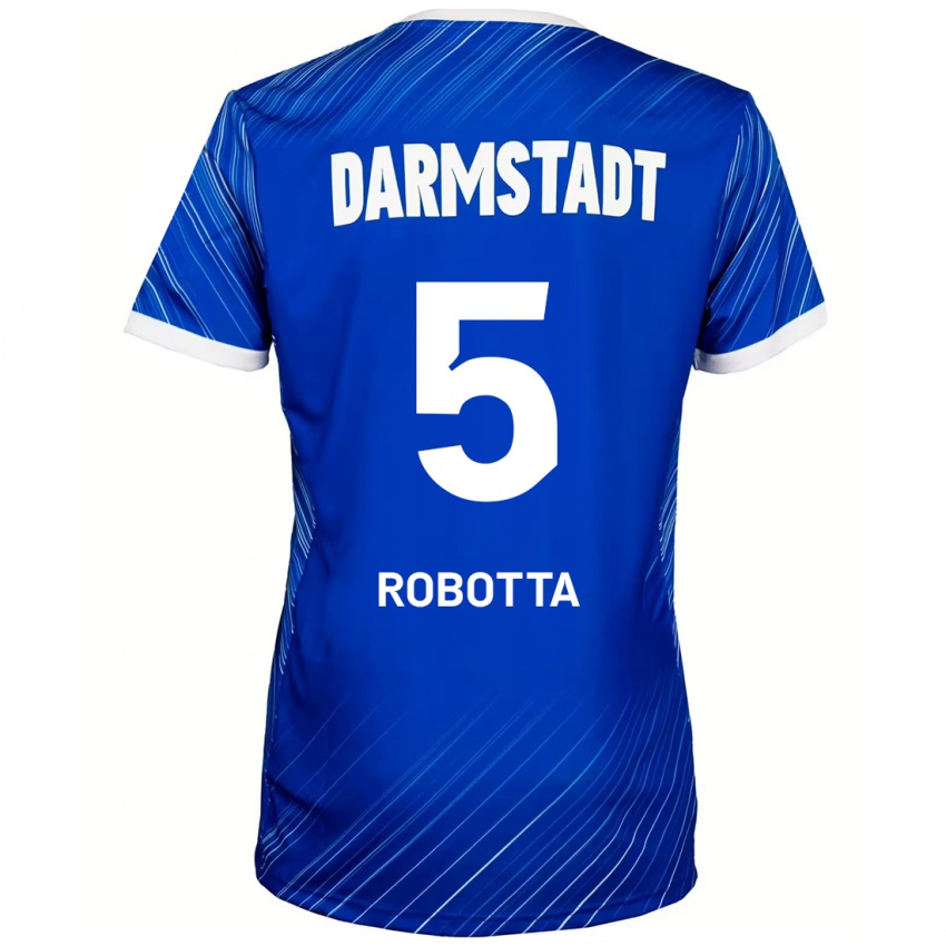 Dětské Maurizio Robotta #5 Modrá Bílá Domů Hráčské Dresy 2024/25 Dres