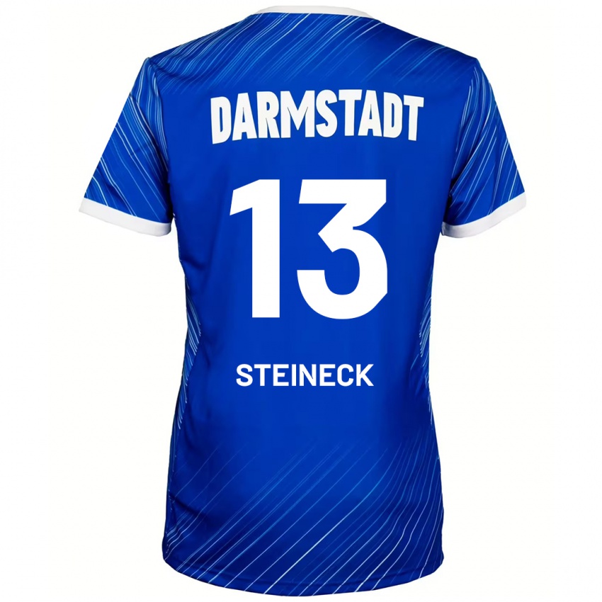 Dětské Tom Steineck #13 Modrá Bílá Domů Hráčské Dresy 2024/25 Dres