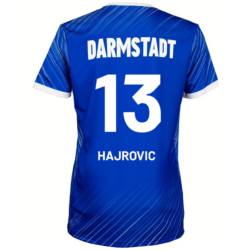 Dětské Vahid Hajrovic #13 Modrá Bílá Domů Hráčské Dresy 2024/25 Dres