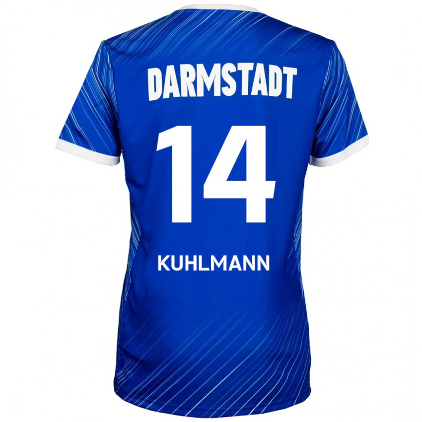 Dětské Marcel Kuhlmann #14 Modrá Bílá Domů Hráčské Dresy 2024/25 Dres