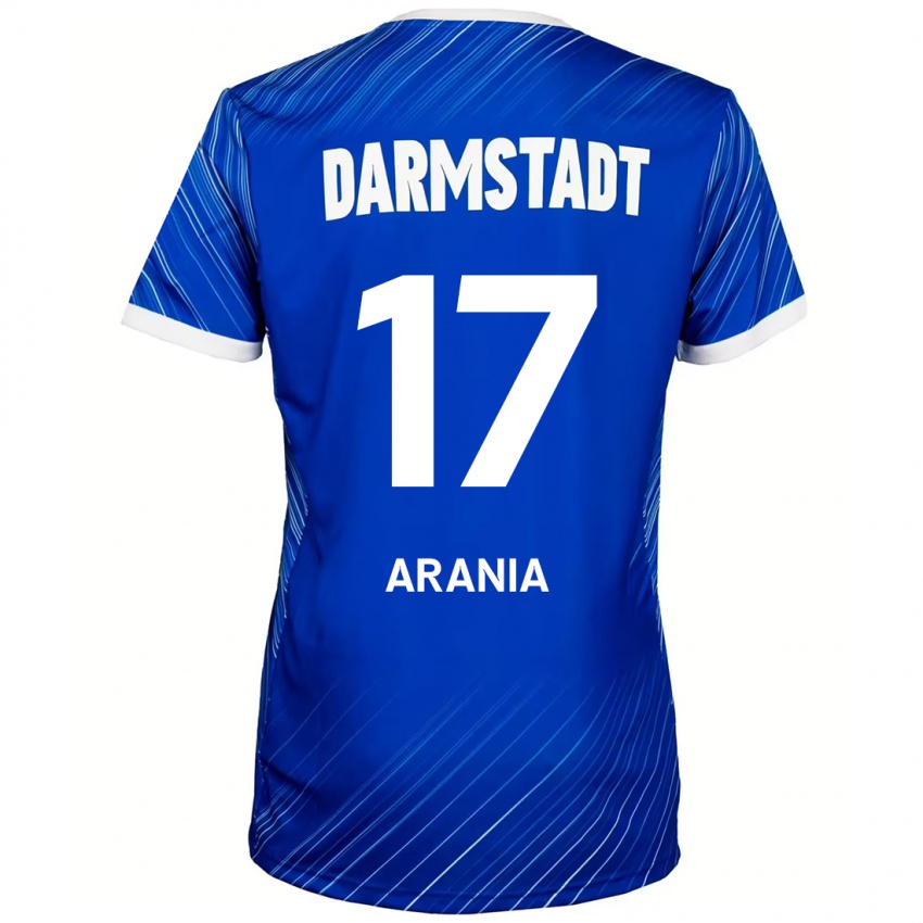 Dětské Asaf Arania #17 Modrá Bílá Domů Hráčské Dresy 2024/25 Dres