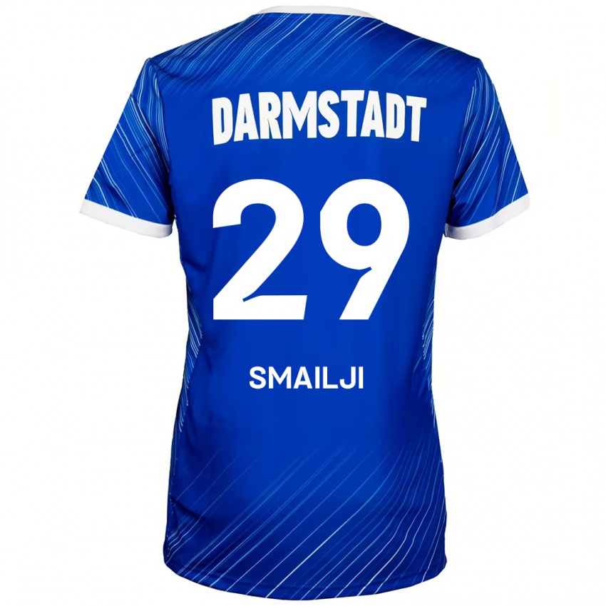 Dětské Esad Smailji #29 Modrá Bílá Domů Hráčské Dresy 2024/25 Dres