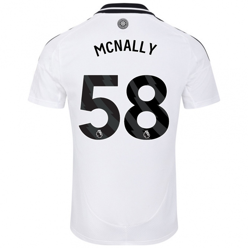 Dětské Alfie Mcnally #58 Bílý Domů Hráčské Dresy 2024/25 Dres